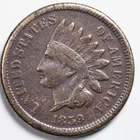 1859 Indian Head Penny Cent Fine  (F)