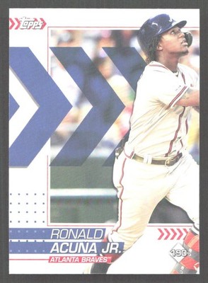 E433 - 2020 Topps MLB Sticker - Gavin Lux #182 / Ronald Acuna Jr #190