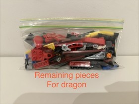LEGO Creator 6751: Fiery Legend - 99% Complete w/light brick & Manual & Box