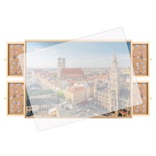 1000 Pieces Puzzles Locker Puzzle Board with 4 Drawers and Cover Portable Jigsaw