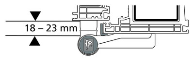 Dr. Hahn Türband KT-N 6R 18-23mm Direktverschraubung Einzelverpackt RAL9465 Grau