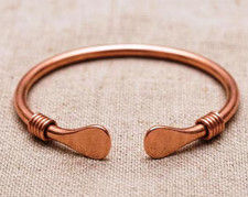 1 Pc Pure Copper Bangle, Unisex Cuff Bangle Bracelet, Plain Healing Bangle