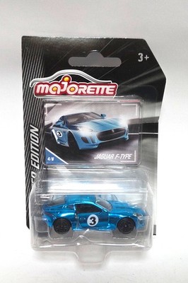 NOS! Majorette Chase Car 293B Jaguar F-Type chrome blau 1:59 - Blister