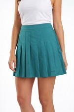 Vintage HEAD Tennis Skirt Pleated Teal Blue Sz 12 USA Made Athletic Pickleball