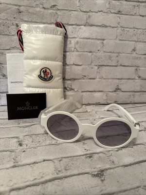 Authentic Moncler Sunglasses ML 0243-21C White W/ Gray lens ''NEW''51mm