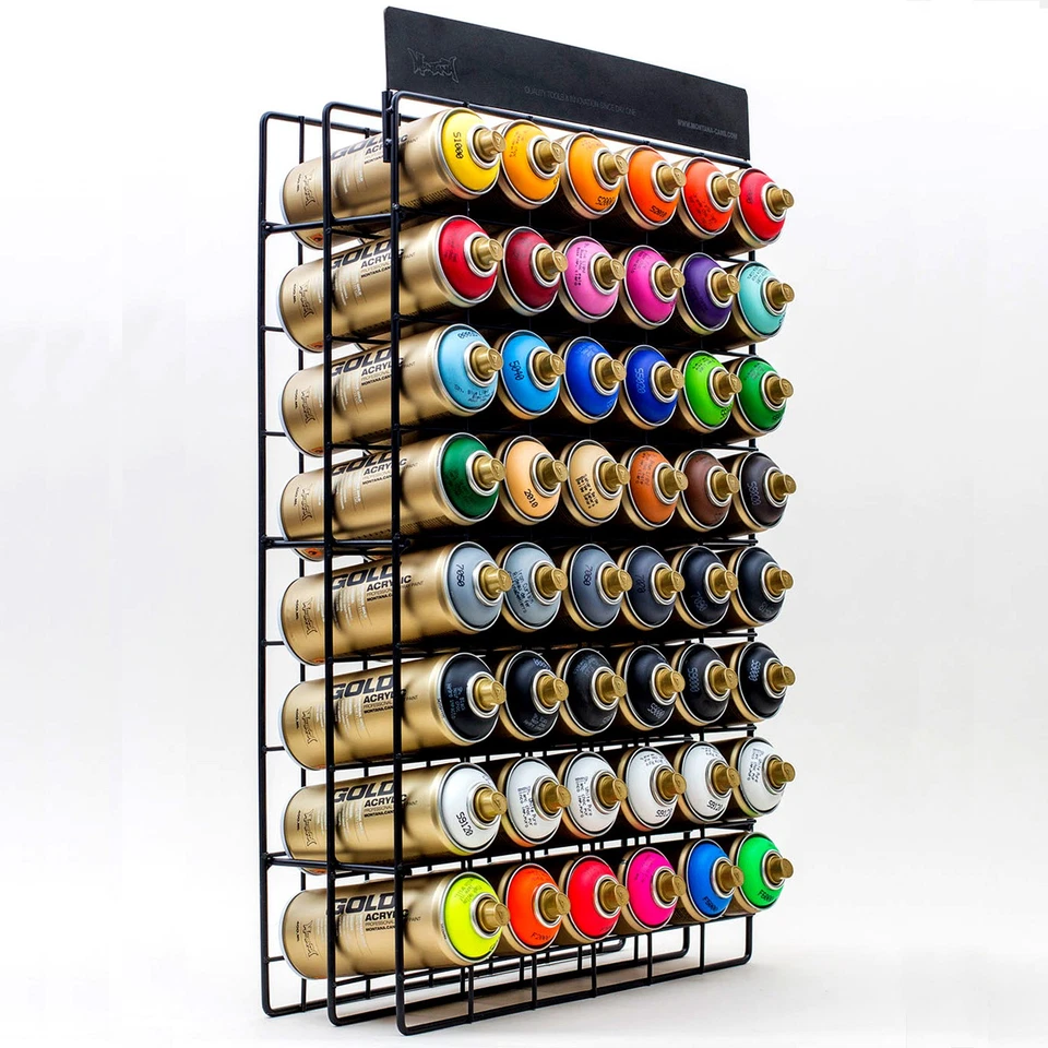Montana Cans Studio Rack für 48 Sprüh Dosen Regal Graffiti Streetart Schrank POS