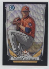 2014 Bowman Draft Top Prospects Chrome Black Wave Refractor Vince Velasquez