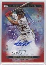 2024 Inception Base Rookie and Emerging Stars Red 43/50 Endy Rodriguez Auto 1h4j