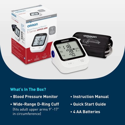 Omron 5 Series Upper Arm Blood Pressure Monitor - New Sealed!