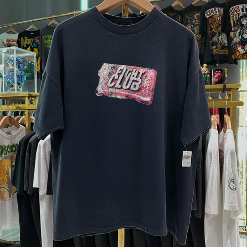 1999 Soap & Violence Fightclub Washed T-Shirt Black L