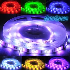5Meters Color LED Strip Light 150-SMD Super bright 5050 Lamp 24 Key IR Remote