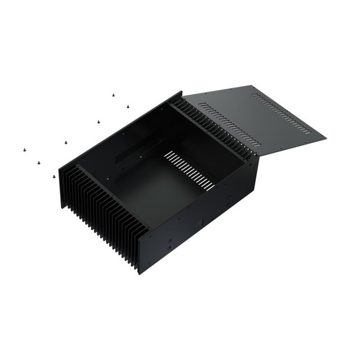 Aluminum Chassis DIY FM Amplifier Audio Shell Class A Case Size W445 H161 D413mm - Picture 5 of 5