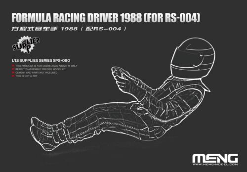 Meng 1/12 Formula Racing Driver 1988 (For RS-004) Resin Model Kit - Picture 1 of 2