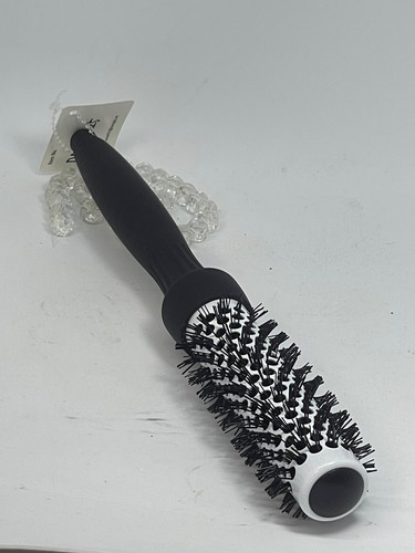 Styling Thermal Ionic Ceramic Round Hair Brush - 1" Barrel - Black & White - New - Picture 5 of 5