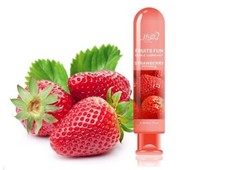 LUBRIFICANTE 80ML INTIMO VAGINALE ANALE ORALE AROMATIZZATO FRAGOLA COMMESTIBILE