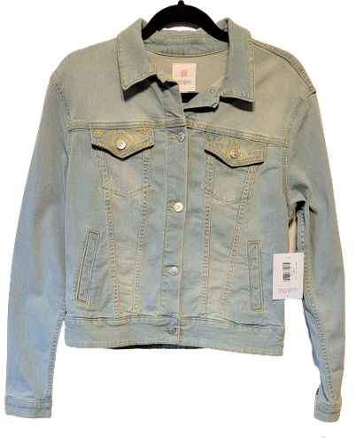 Medium *NWT* Embroidered Jean Jacket | eBay