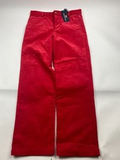 Vineyard Vines Boy's Pants Slacks Size 18 NWT Red Corduroy Breaker Pant