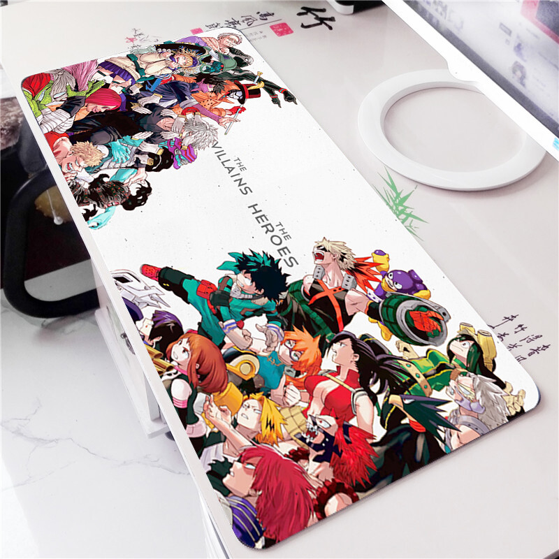 Lo último Anime My Hero Academia Alfombrilla de ratón grande Teclado de escritorio Alfombrilla de juego Ratones YC Regalo