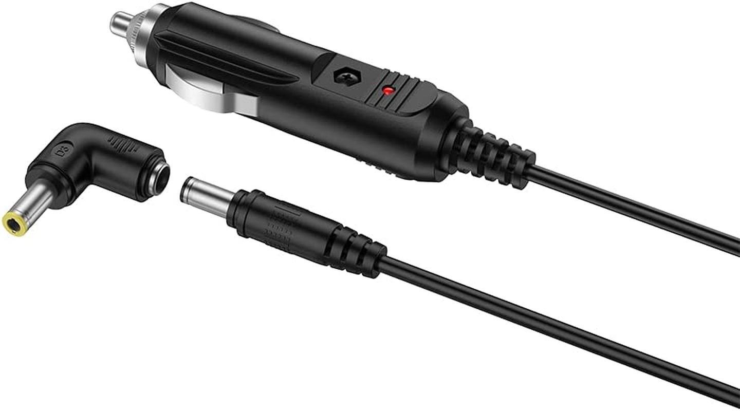 12v 2a Car Charger Universal Power Cord 5.5x2.1mm to Cigarette Lighter with 8