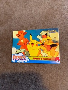 Details About Topps Pokemon Card Pikachus Vacation 42 Pikachus Vacation Light Play