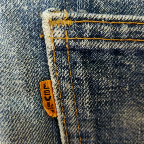 Vtg 70s LEVIS 646-0217 Orange Tab Flare Leg Boot Cut USA Made W 32 L 29 RARE * - Picture 3 of 12