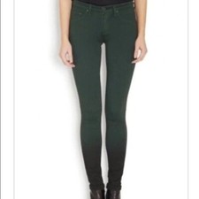 rag  bone The Legging Dark Green Stretch Skinny Leg Jeans 26 2
