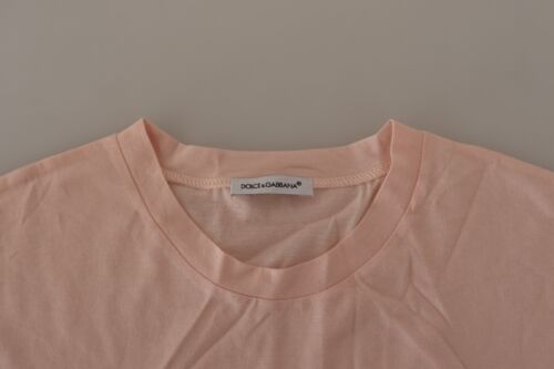 Dolce & Gabbana Niños Camiseta Rosa Claro Logo Parche Cuello Redondo S. Tag 9/10 - Foto 4 di 5