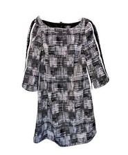 Vince Camuto Black and White Dress Size 10