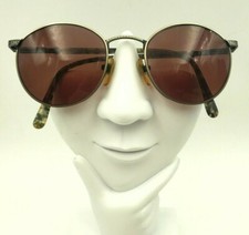 Vintage Jordache JD12 Antique Pewter Oval Sunglasses Hong Kong FRAMES ONLY