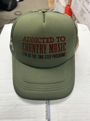 Addicted To country music Camo Trucker Hat - Main Image