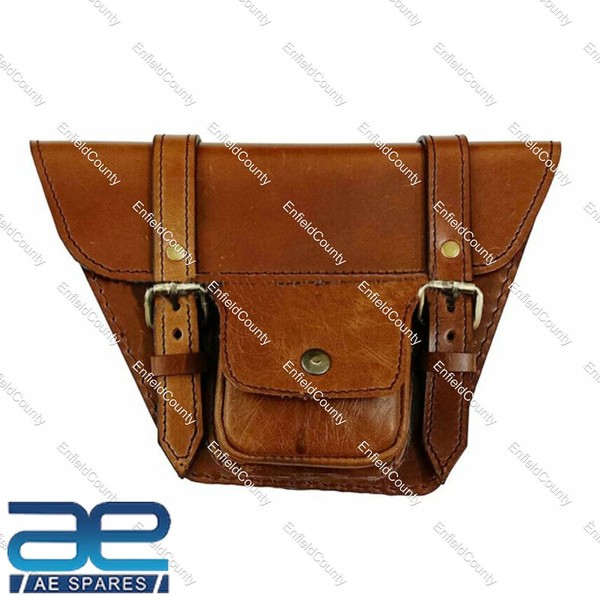 FüR Royal Enfield Interceptor 650 Seite Panel Tasche Mit Original Leder Aes-image