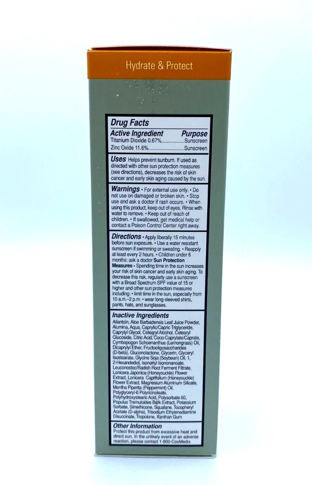 CosMedix Serous Protection Broad Spectrum SPF 28 Sunscreen ~ 3.3 0z / 100 g - Image 2 of 4