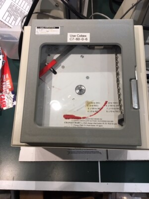 Cobex C-901 Chart Recorder, Uses C7-60-0-6 Paper, 6' Thermocouple Lead