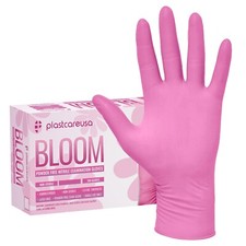 1000 Medium Nitrile Exam Disposable Pink Gloves, Latex  Powder Free, Nail