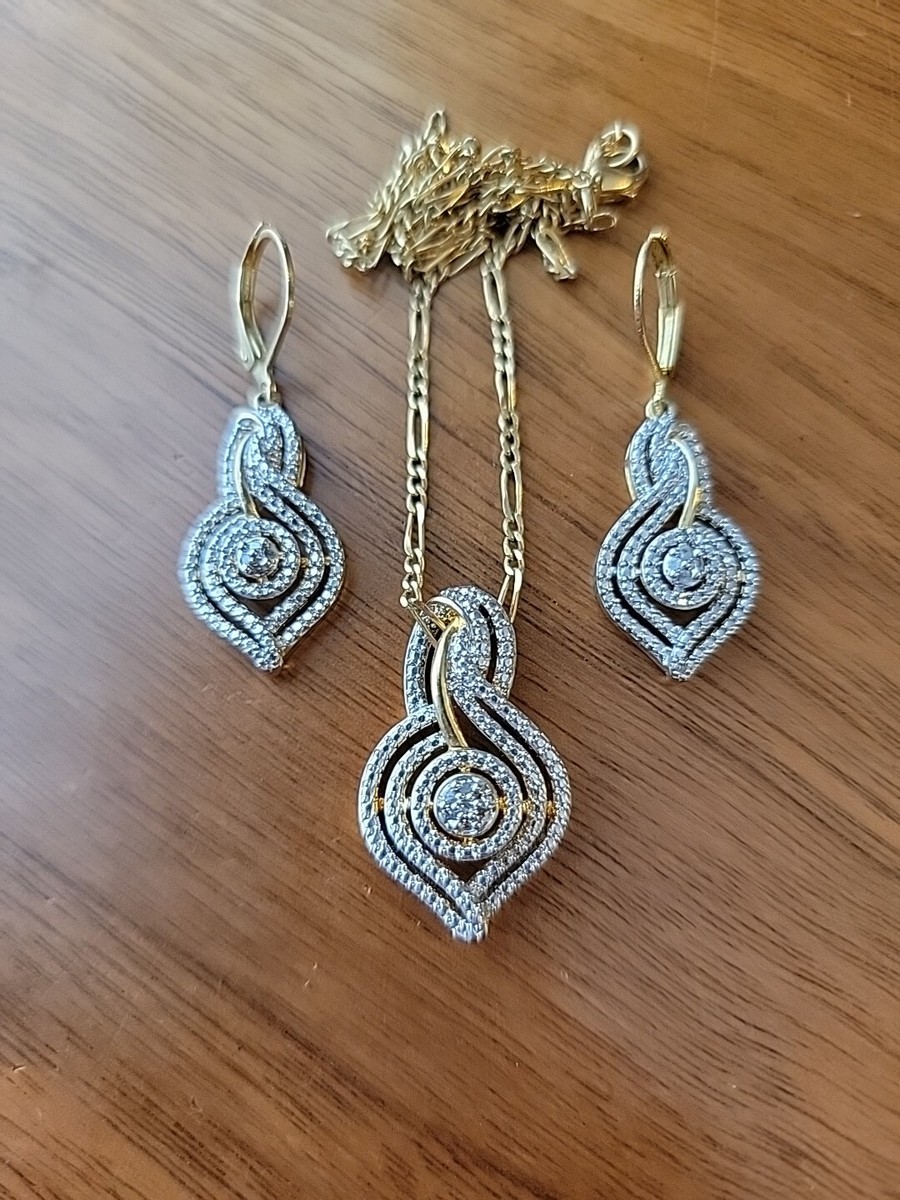 BR KRN Gold Tone Gemstone 20