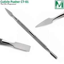 New CT-01 Cuticle Pusher Remover Nail Cleaner Manicure Pedicure Tool Steel 5.5"