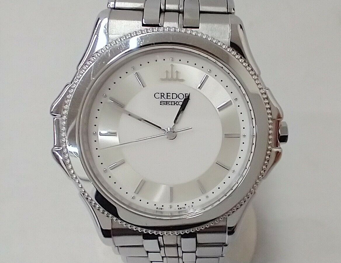 SEIKO Credor Pacific GCAR035 8J81-6B70 Men's used watch quartz K18KT with  box