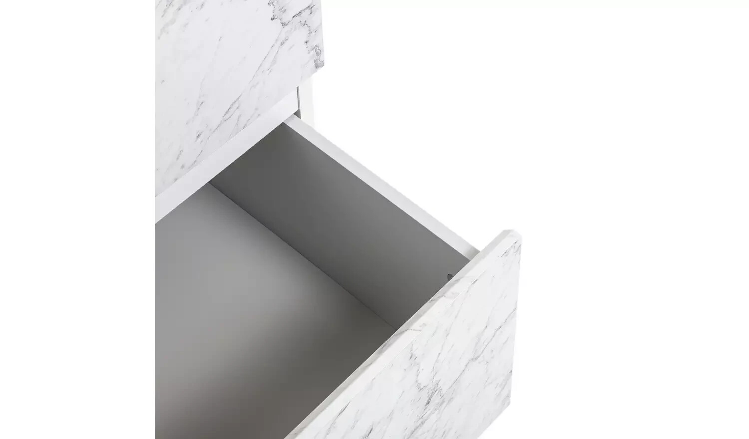 Habitat Jenson 6 Drawer Dressing Table & Computer Desk Marble Effect