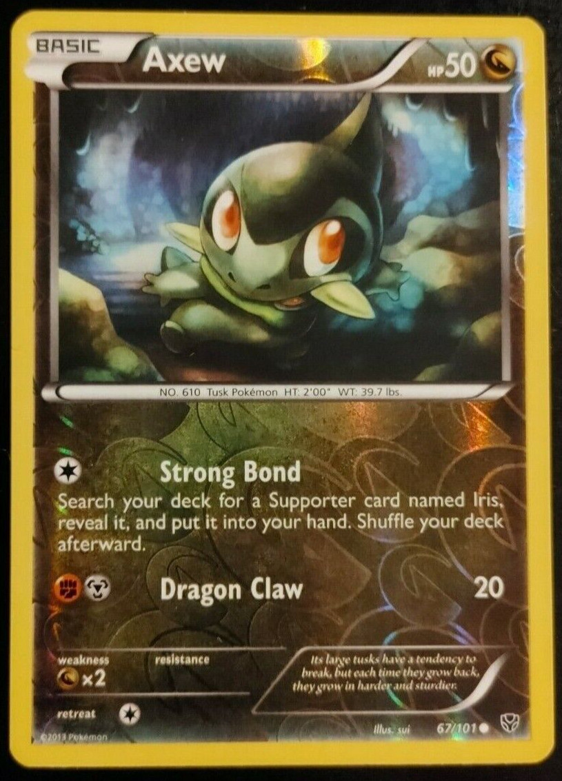 Axew - 67/101 - Reverse Holo - Plasma Blast - Pokémon - LP