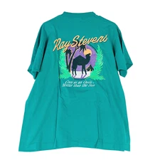 Vintage Ray Stevens Cool As An Oasis Signed Screen Stars Best Tee T-Shirt XL