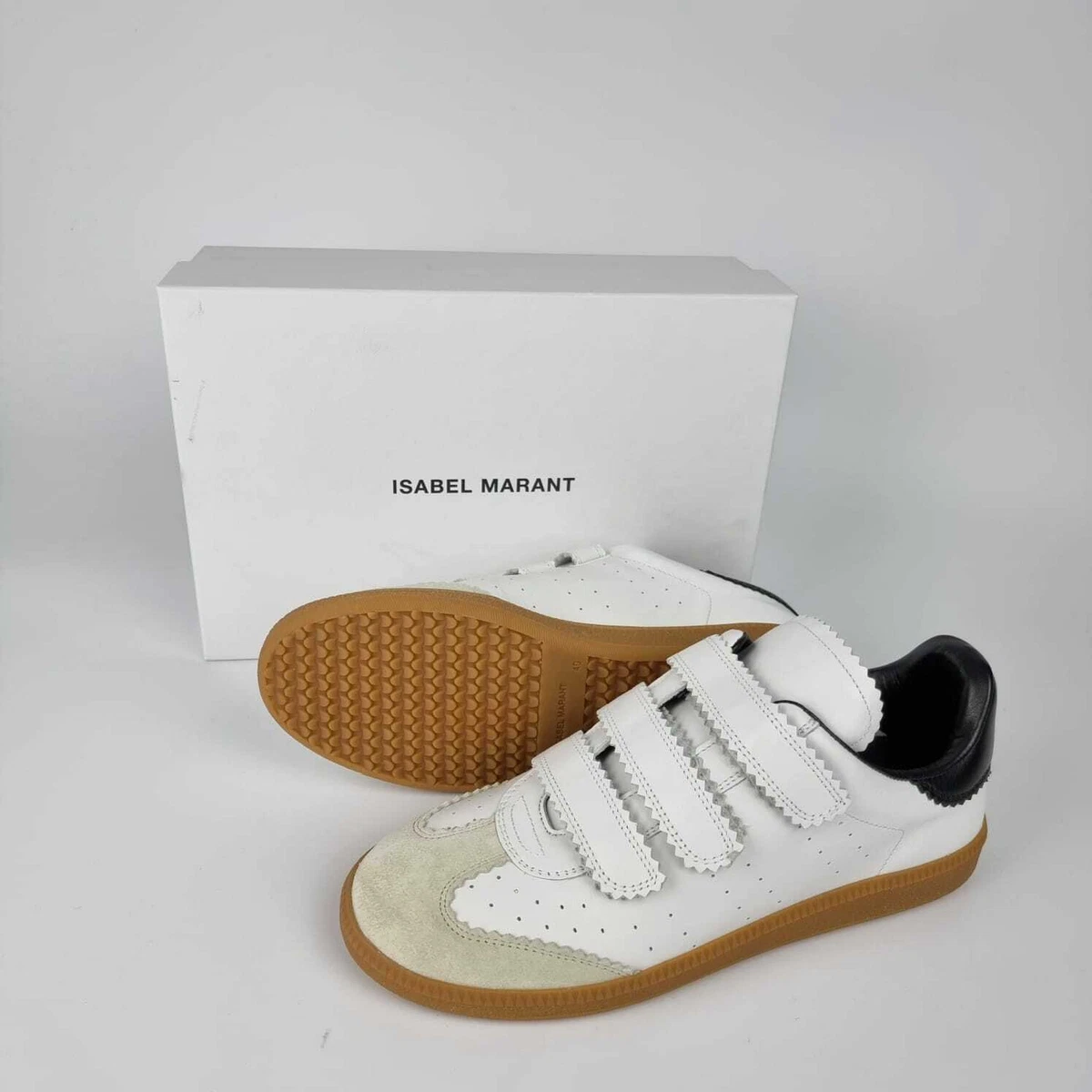 Isabel Marant Beth White Black Sneakers New