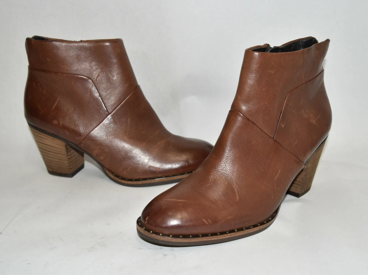 460 PAUL GREEN Stella Bootie SADDLE STUD WELT LEATHER CUSHION