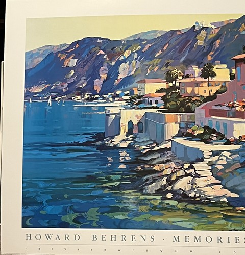 Howard Behrens Memories Of Italy Litho Soho Edition 40”x 30” - Picture 2 of 5