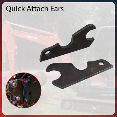 Excavator Quick Attach Bucket Ears Attachment for Kubota U35 KX71 Durable Steel 