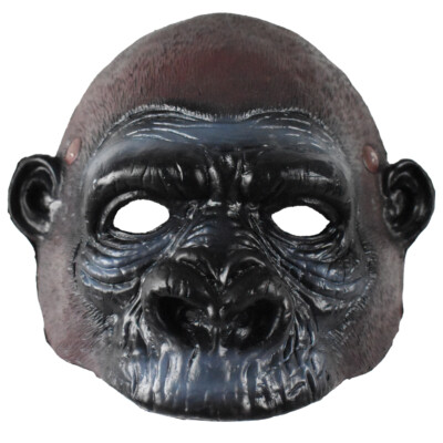 Adult Foam Full Face Gorilla Great Ape Monkey Bigfoot Costume Mask Accessory