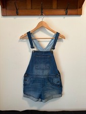 Tommy Hilfiger GIRLS Bib Overall Shortalls w/ decorative stich Sz L 12/14