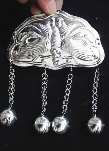 Tribal exotic chinese handmade miao silver costume jewellery DIY ornament 1piece - Picture 8 of 9