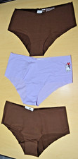 3 NWT Victoria's Secret Pink Dog Brown Logo Cheeky Panty Lot L LARGE