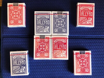 Tally-Ho Nr. 9 Karten Original Fan Back Cincinnati Ohio USA USPC sealed - Mint