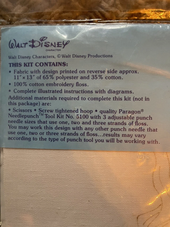 Disney Bambi Needle Punch Embroidery by Paragon Needlecraft Vintage Craft Kit - Image 3 of 4